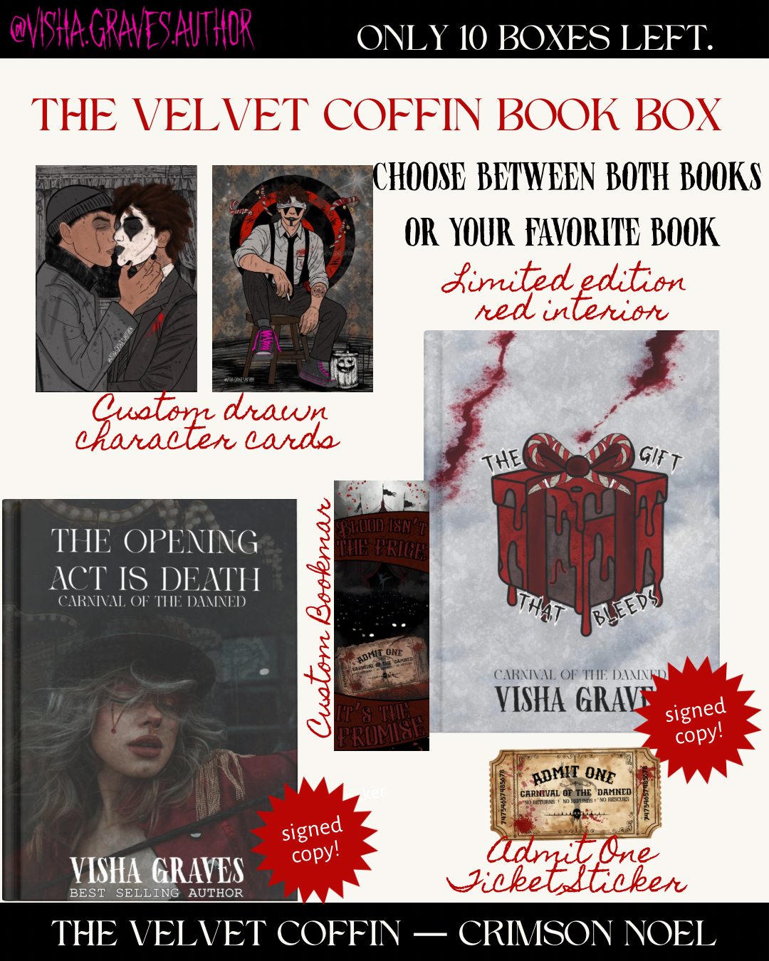 The Velvet Coffin — Crimson Noel (Pre-Order Book Box)