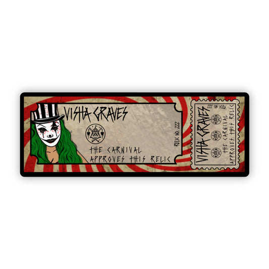 Visha Graves Book Plate Sticker